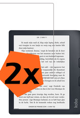 Nomfy Screenprotector Geschikt voor Kobo Libra 2 Screenprotector Bescherm Glas - Screenprotector Geschikt voor Kobo Libra 2 Screen Protector Tempered Glass - 2 PACK