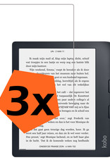 Nomfy Screenprotector Geschikt voor Kobo Libra 2 Screenprotector Bescherm Glas - Screenprotector Geschikt voor Kobo Libra 2 Screen Protector Tempered Glass - 3 PACK