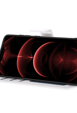 Nomfy Hoesje Geschikt voor iPhone 13 Hoes Bookcase Flipcase Book Cover Met Screenprotector - Hoes Geschikt voor iPhone 13 Hoesje Book Case - Wit