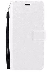 Nomfy Hoesje Geschikt voor iPhone 13 Pro Hoes Bookcase Flipcase Book Cover Met Screenprotector - Hoes Geschikt voor iPhone 13 Pro Hoesje Book Case - Wit