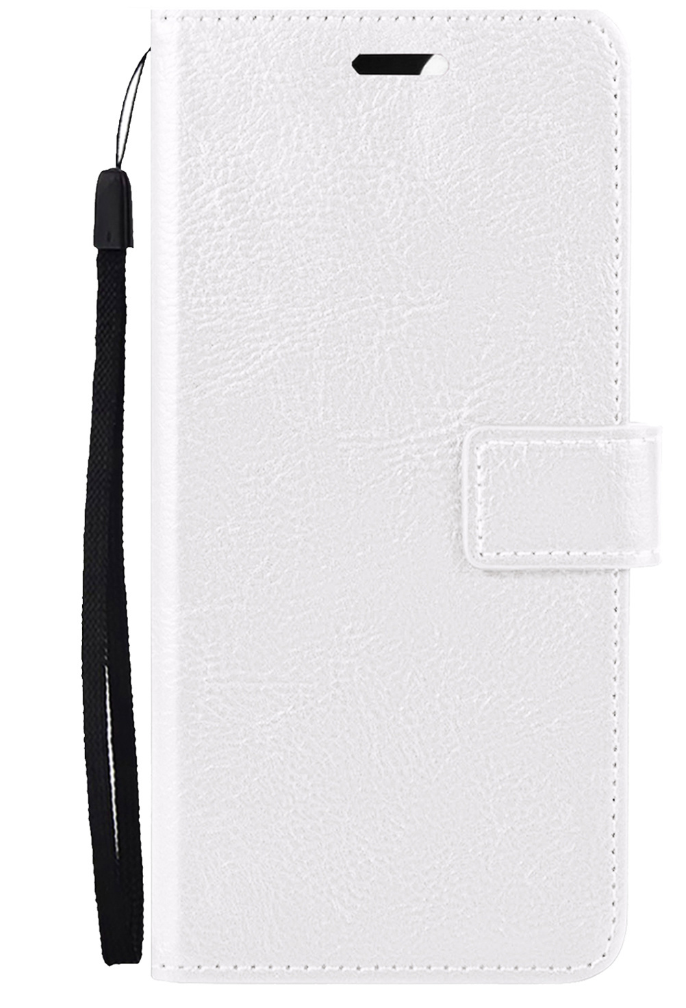 Nomfy Hoesje Geschikt voor iPhone 13 Pro Hoes Bookcase Flipcase Book Cover Met Screenprotector - Hoes Geschikt voor iPhone 13 Pro Hoesje Book Case - Wit