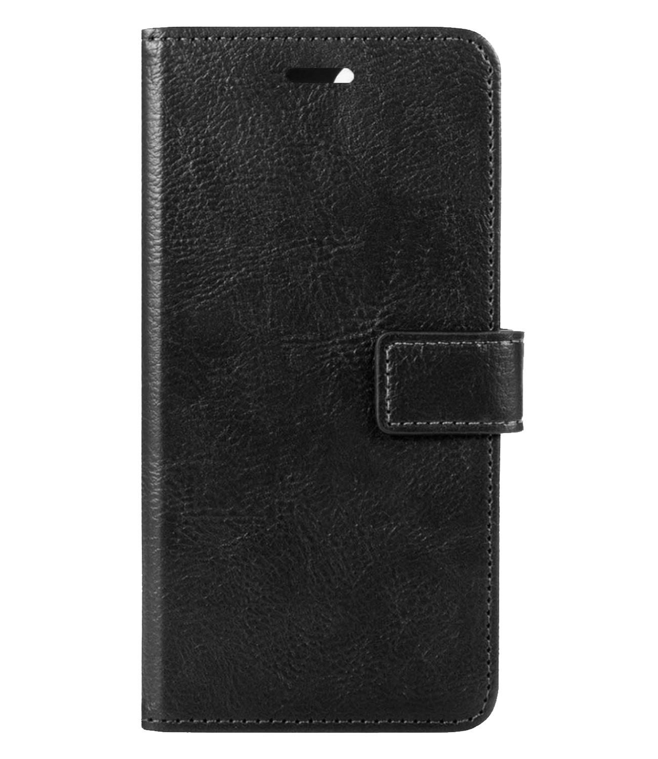 BASEY. Hoes Geschikt voor iPhone 13 Pro Max Hoesje Bookcase Hoes Flip Case Book Cover Met Screenprotector - Hoesje Geschikt voor iPhone 13 Pro Max Hoes Book Case Hoesje - Zwart