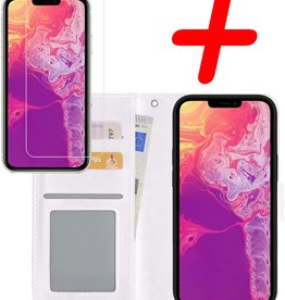 BASEY. BASEY. iPhone 13 Pro Hoesje Bookcase Met Screenprotector - Wit