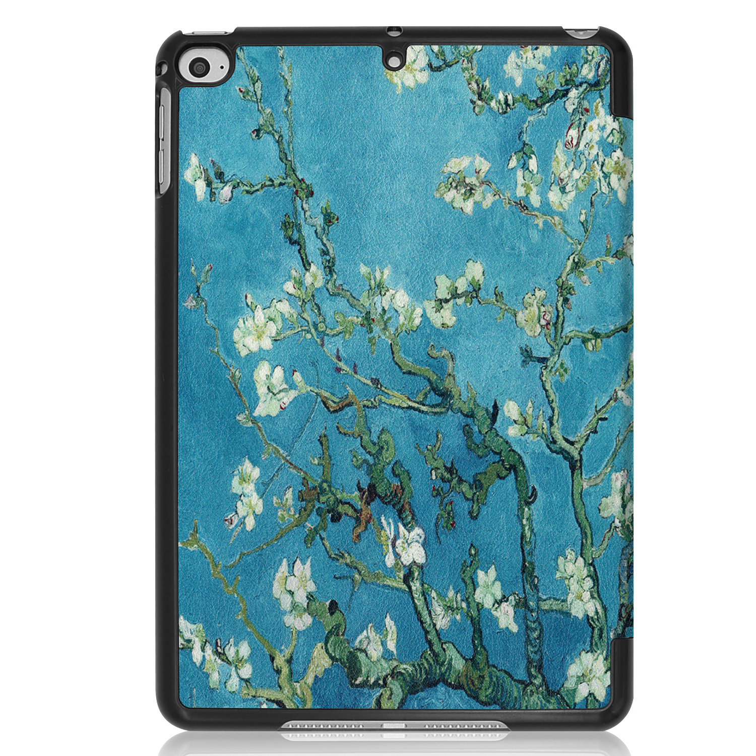 BASEY. Hoesje Geschikt voor iPad Mini 6 Hoes Case Tablet Hoesje Tri-fold Met Screenprotector - Hoes Geschikt voor iPad Mini 6 Hoesje Hard Cover Bookcase Hoes - Bloesem