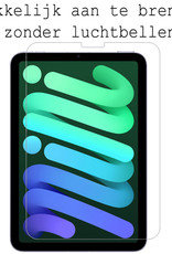 BASEY. Hoesje Geschikt voor iPad Mini 6 Hoes Case Tablet Hoesje Tri-fold Met Screenprotector - Hoes Geschikt voor iPad Mini 6 Hoesje Hard Cover Bookcase Hoes - Bloesem