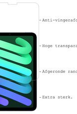 BASEY. Hoesje Geschikt voor iPad Mini 6 Hoes Case Tablet Hoesje Tri-fold Met Screenprotector - Hoes Geschikt voor iPad Mini 6 Hoesje Hard Cover Bookcase Hoes - Graffity