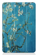 NoXx Hoesje Geschikt voor iPad Mini 6 Hoesje Case Hard Cover Hoes Book Case Met Screenprotector - Bloesem