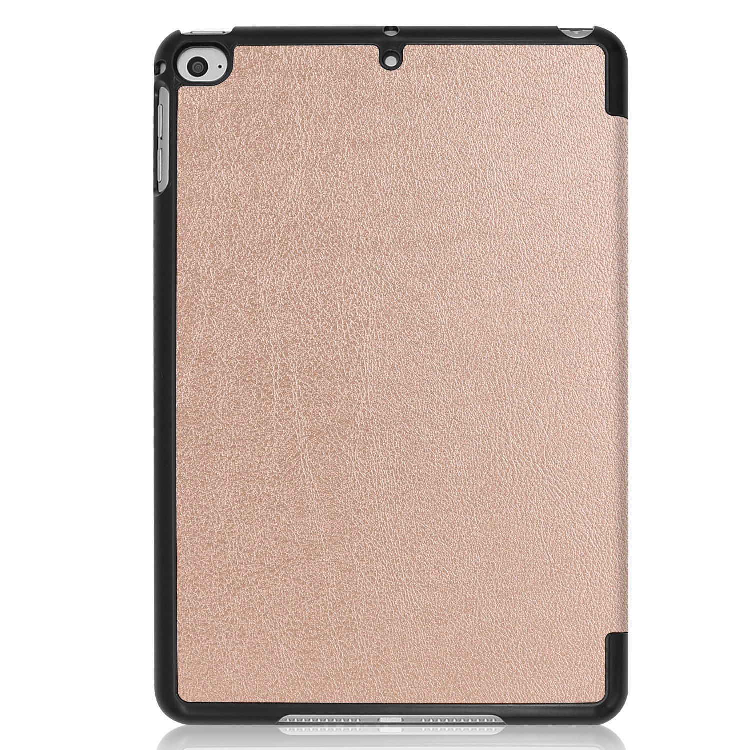 NoXx iPad Mini 6 Hoesje Plus Screenprotector Book Case Cover Plus Screen Protector - Rose rose gouden