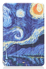 NoXx Hoesje Geschikt voor iPad Mini 6 Hoesje Case Hard Cover Hoes Book Case Met Screenprotector - Sterrenhemel