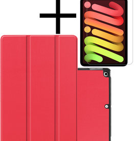 NoXx NoXx iPad Mini 6 Hoesje Met Screenprotector - Rood