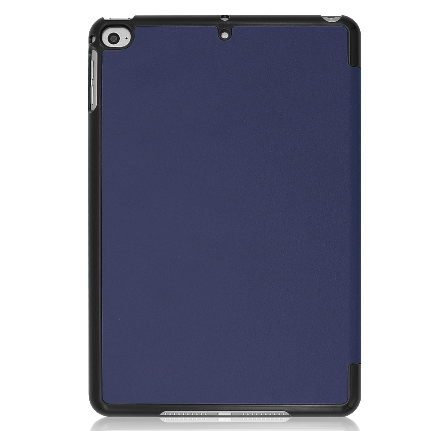 Nomfy Hoes Geschikt voor iPad Mini 6 Hoes Tri-fold Tablet Hoesje Case Met Screenprotector - Hoesje Geschikt voor iPad Mini 6 Hoesje Hardcover Bookcase - Donkerblauw