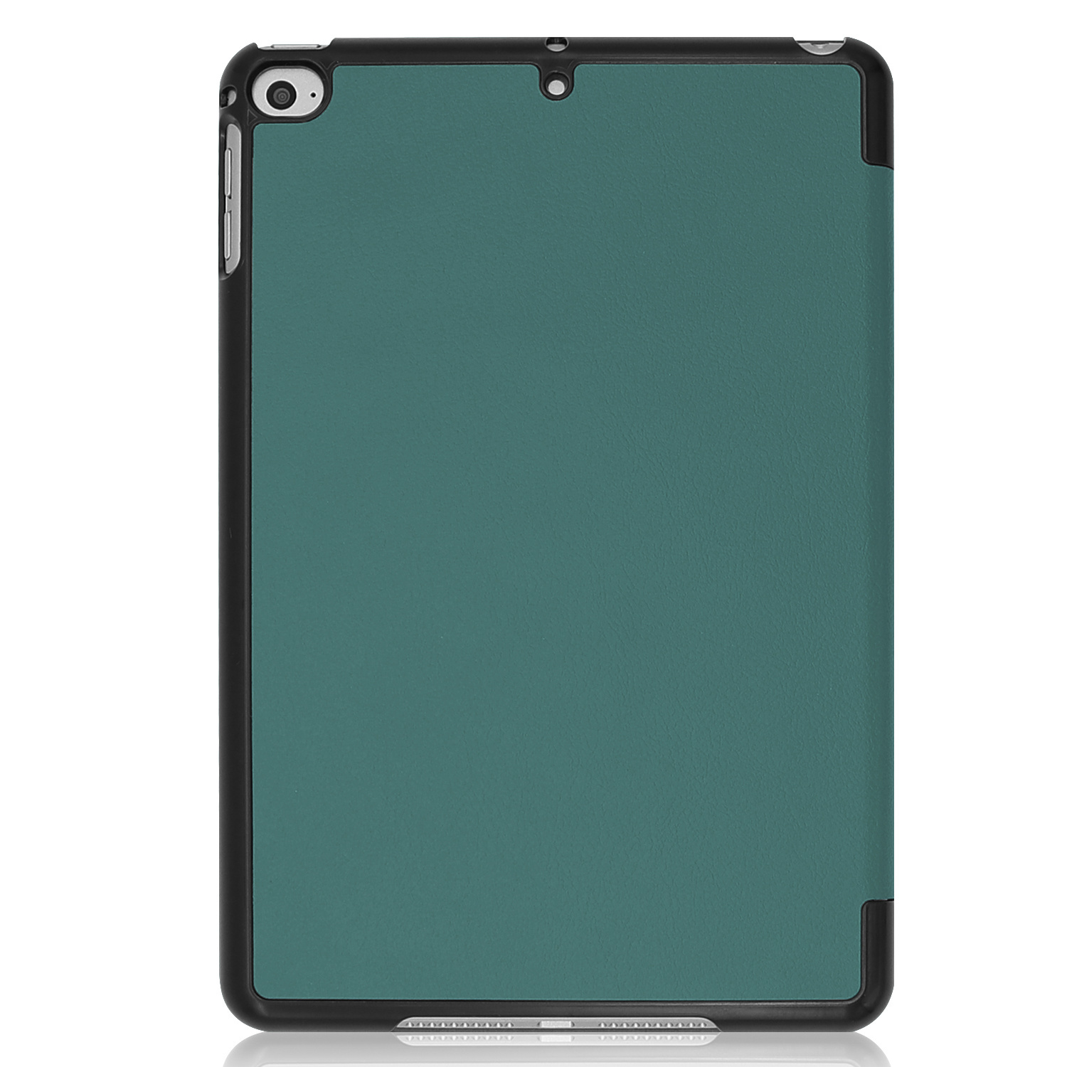 Nomfy Hoes Geschikt voor iPad Mini 6 Hoes Tri-fold Tablet Hoesje Case Met Screenprotector - Hoesje Geschikt voor iPad Mini 6 Hoesje Hardcover Bookcase - Donkergroen