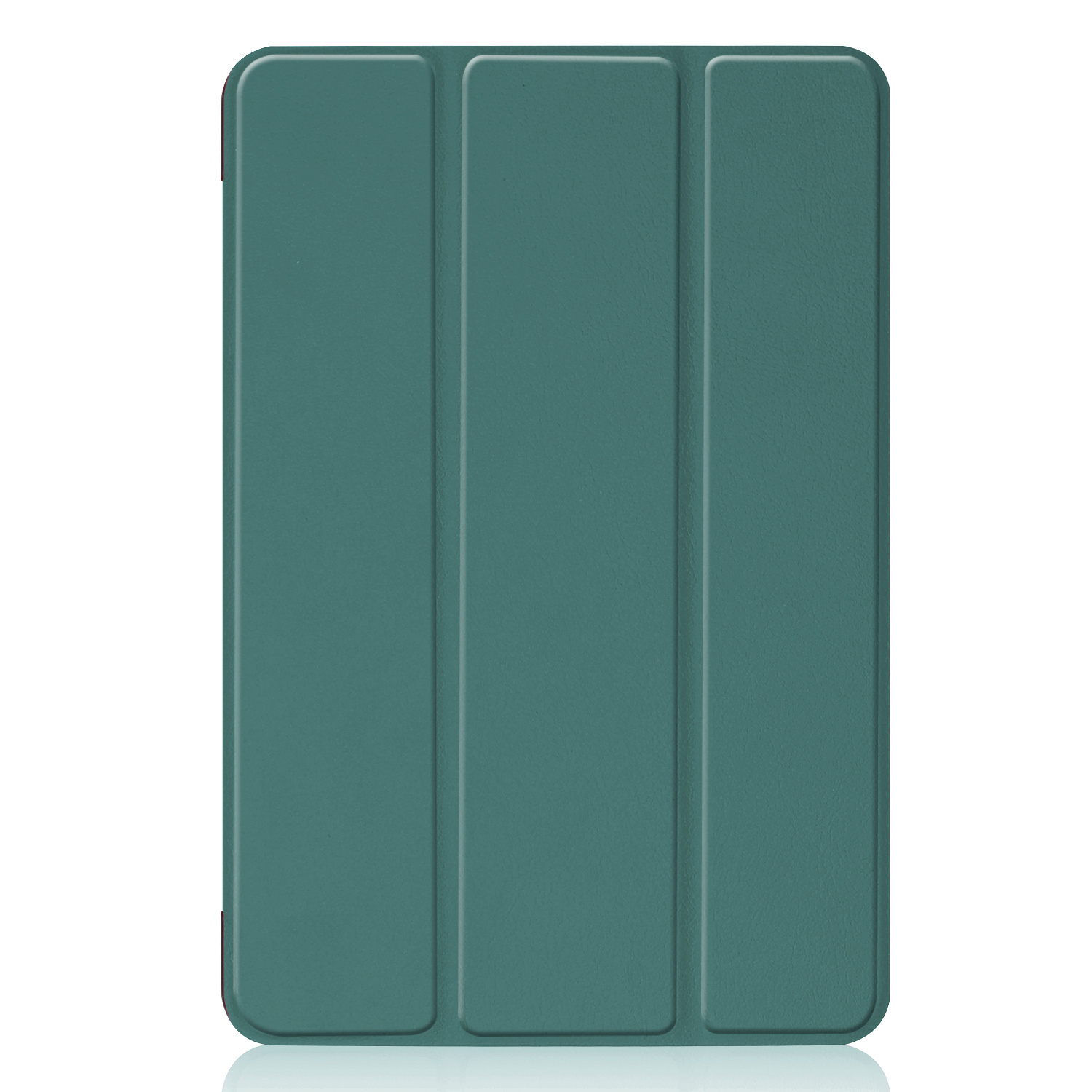 Nomfy Hoes Geschikt voor iPad Mini 6 Hoes Tri-fold Tablet Hoesje Case Met Screenprotector - Hoesje Geschikt voor iPad Mini 6 Hoesje Hardcover Bookcase - Donkergroen