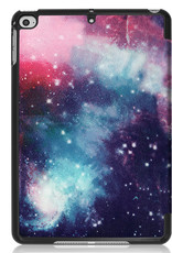 Nomfy Hoes Geschikt voor iPad Mini 6 Hoes Tri-fold Tablet Hoesje Case Met Screenprotector - Hoesje Geschikt voor iPad Mini 6 Hoesje Hardcover Bookcase - Galaxy
