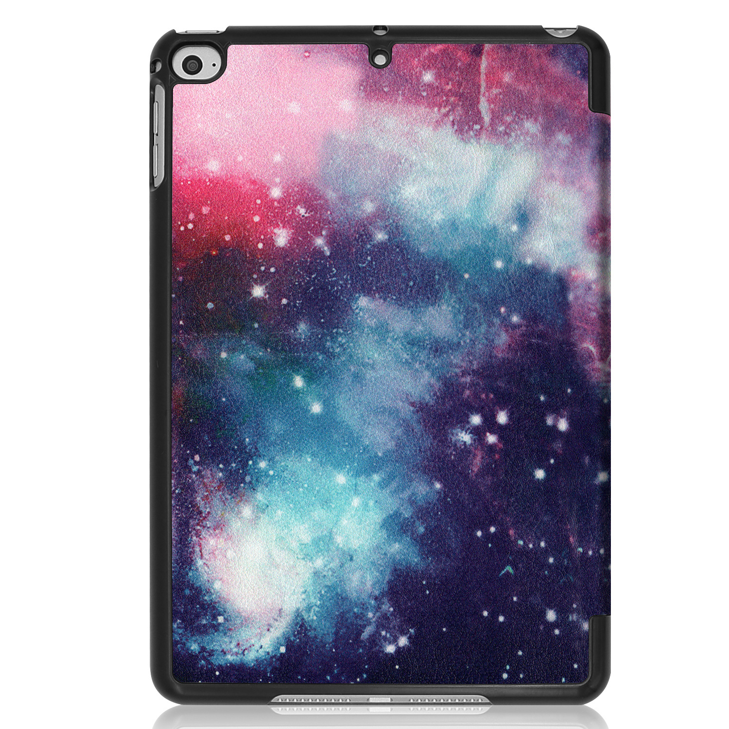 Nomfy Hoes Geschikt voor iPad Mini 6 Hoes Tri-fold Tablet Hoesje Case Met Screenprotector - Hoesje Geschikt voor iPad Mini 6 Hoesje Hardcover Bookcase - Galaxy