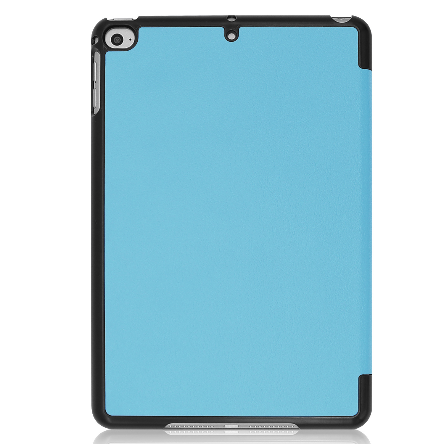 Nomfy Hoes Geschikt voor iPad Mini 6 Hoes Tri-fold Tablet Hoesje Case Met Screenprotector - Hoesje Geschikt voor iPad Mini 6 Hoesje Hardcover Bookcase - Lichtblauw
