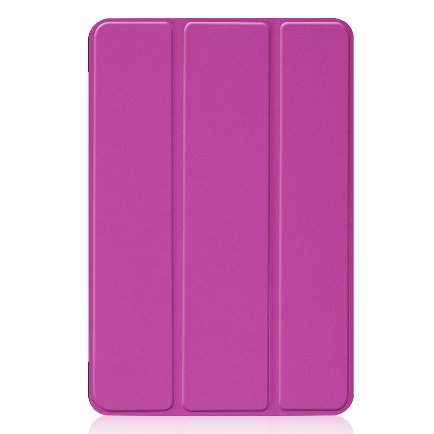 Nomfy Hoes Geschikt voor iPad Mini 6 Hoes Tri-fold Tablet Hoesje Case Met Screenprotector - Hoesje Geschikt voor iPad Mini 6 Hoesje Hardcover Bookcase - Paars