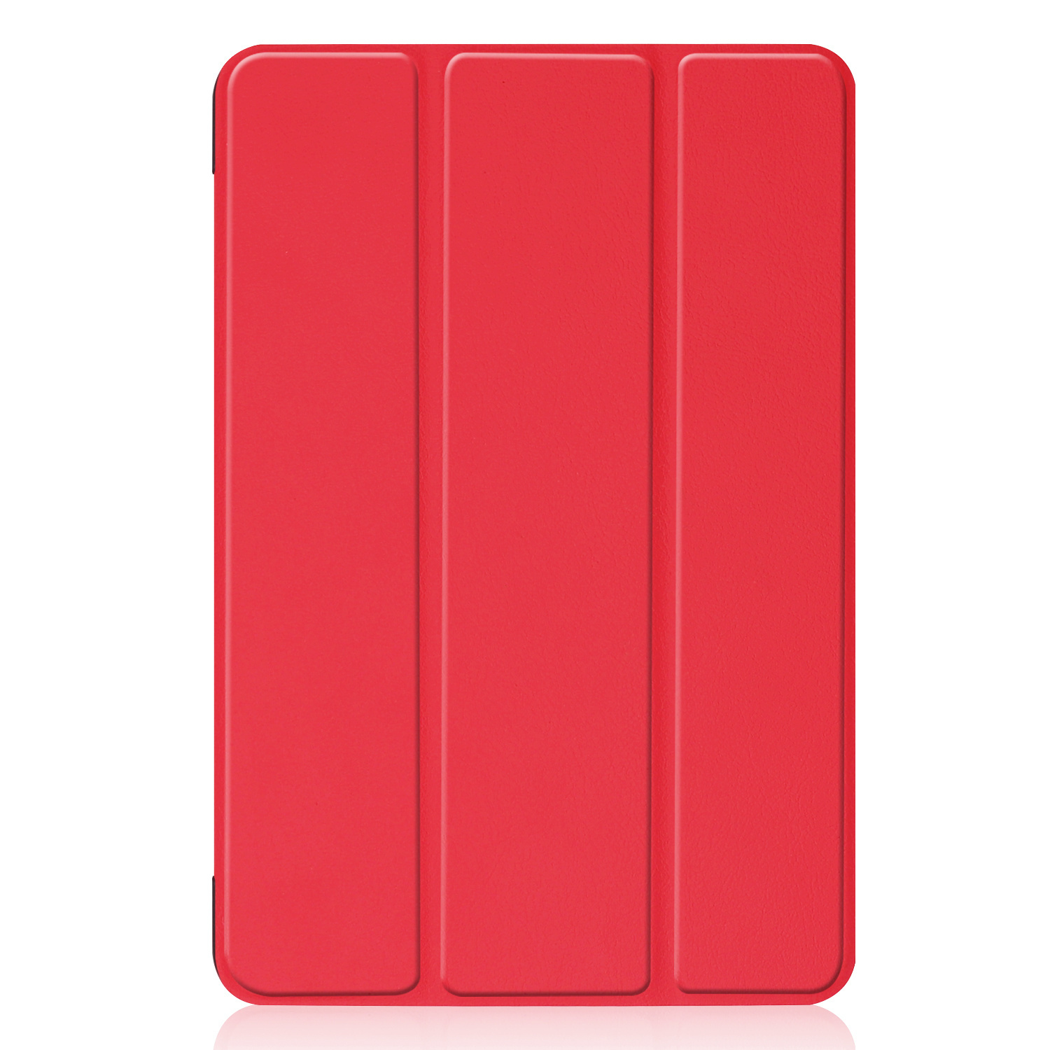 Nomfy Hoes Geschikt voor iPad Mini 6 Hoes Tri-fold Tablet Hoesje Case Met Screenprotector - Hoesje Geschikt voor iPad Mini 6 Hoesje Hardcover Bookcase - Rood
