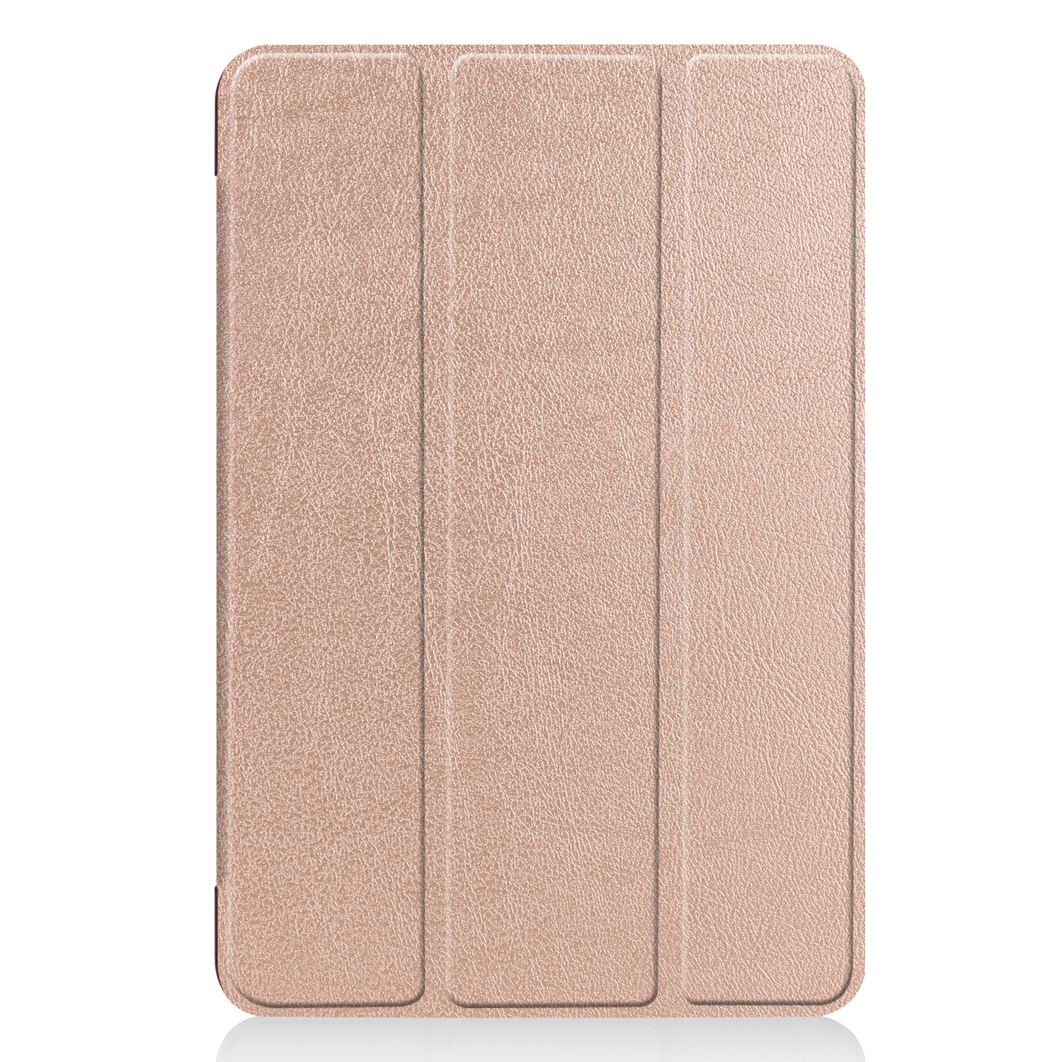 Nomfy Hoes Geschikt voor iPad Mini 6 Hoes Tri-fold Tablet Hoesje Case Met Screenprotector - Hoesje Geschikt voor iPad Mini 6 Hoesje Hardcover Bookcase - Rosé goud