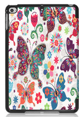 Nomfy iPad Mini 6 Hoes Vlinder Book Case Cover Met Screenprotector - iPad Mini 6 Book Case Vlinder - iPad Mini 6 Hoesje Met Beschermglas