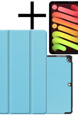 NoXx Hoesje Geschikt voor iPad Mini 6 Hoesje Case Hard Cover Hoes Book Case Met Screenprotector - Lichtblauw