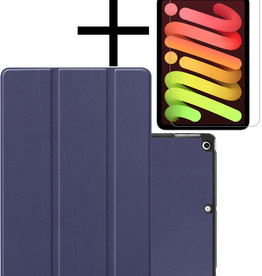 NoXx NoXx iPad Mini 6 Hoesje Met Screenprotector - Donkerblauw