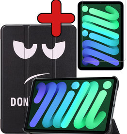 BASEY. BASEY. iPad Mini 6 Hoesje Met Screenprotector - Don't Touch Me