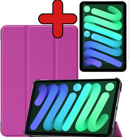 BASEY. BASEY. iPad Mini 6 Hoesje Met Screenprotector - Paars