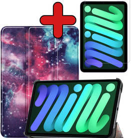 BASEY. BASEY. iPad Mini 6 Hoesje Met Screenprotector - Galaxy