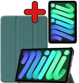 BASEY. BASEY. iPad Mini 6 Hoesje Met Screenprotector - Donkergroen