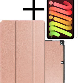 NoXx NoXx iPad Mini 6 Hoesje Met Screenprotector - Rose goud