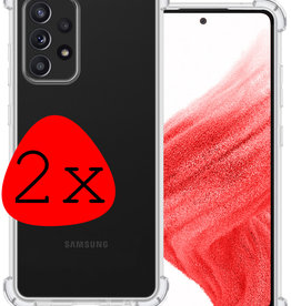 BASEY. BASEY. Samsung Galaxy A53 Hoesje Shockproof - Transparant - 2 PACK