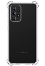 BASEY. Hoes Geschikt voor Samsung A53 Hoesje Shock Proof Case Hoes Siliconen - Hoesje Geschikt voor Samsung Galaxy A53 Hoes Cover Shockproof - Transparant - 2 Stuks