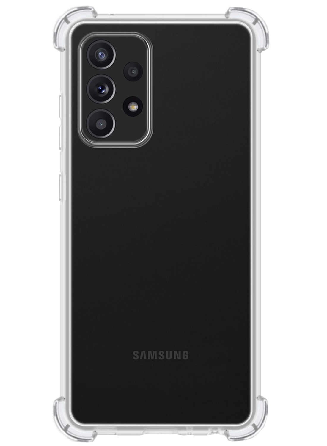 Nomfy Hoesje Geschikt voor Samsung A53 Hoesje Shock Proof Cover Case Shockproof - Hoes Geschikt voor Samsung Galaxy A53 Hoes Siliconen Back Case - Transparant