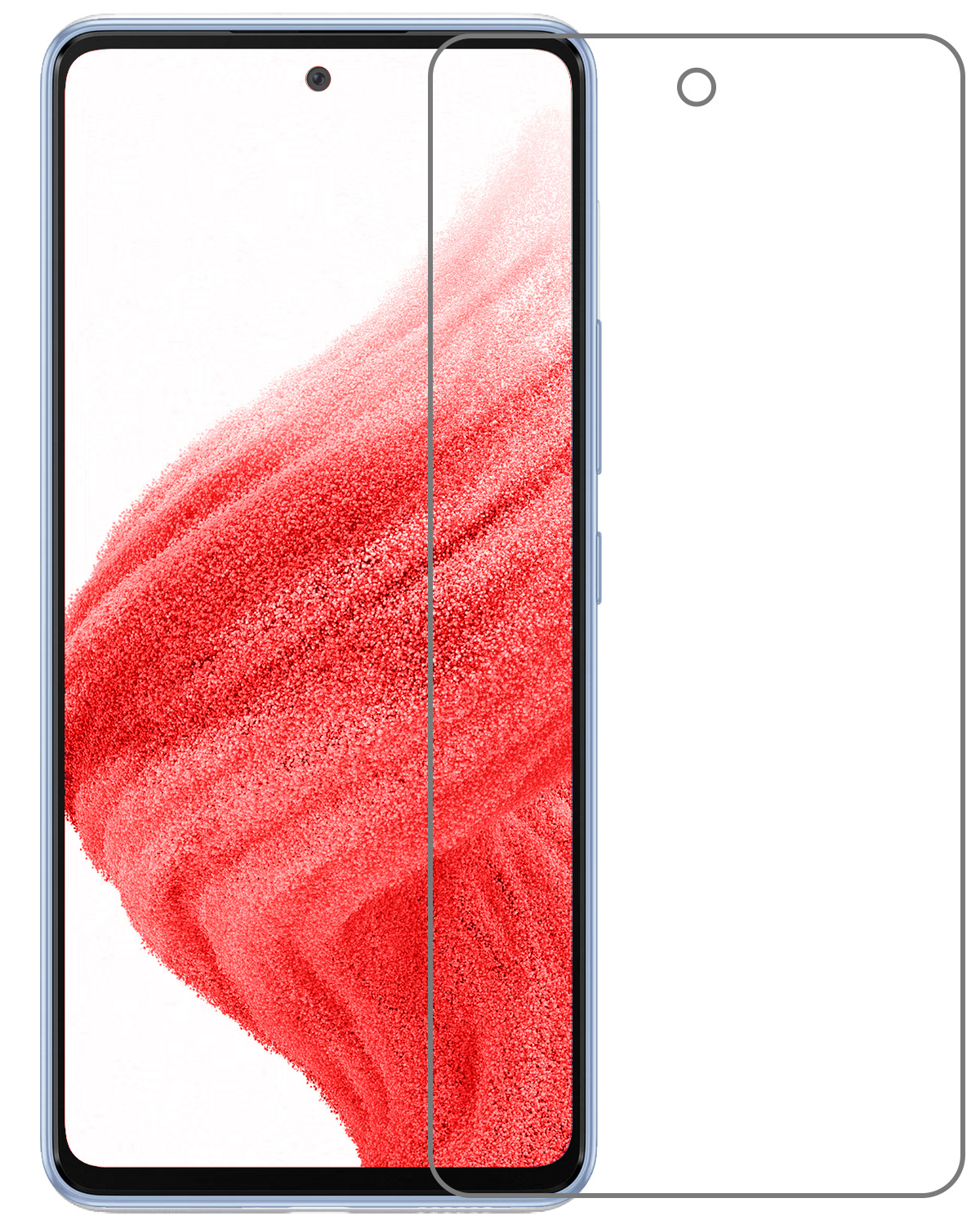 BASEY. Screenprotector Geschikt voor Samsung A53 Screenprotector Tempered Glass - Screenprotector Geschikt voor Samsung Galaxy A53 Beschermglas Screen Protector Glas