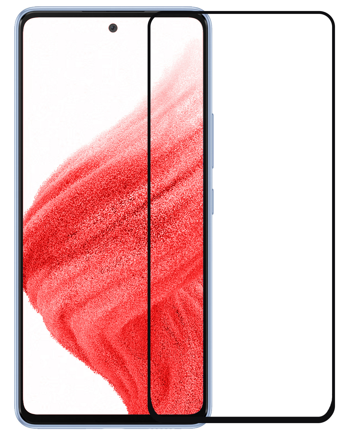 BASEY. Screenprotector Geschikt voor Samsung A53 Screenprotector Beschermglas Full Cover - Screenprotector Geschikt voor Samsung Galaxy A53 Screen Protector Full Cover