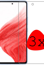 BASEY. Screenprotector Geschikt voor Samsung A53 Screenprotector Tempered Glass - Screenprotector Geschikt voor Samsung Galaxy A53 Beschermglas Screen Protector Glas - 3 Stuks