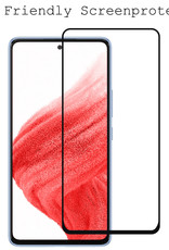 BASEY. Screenprotector Geschikt voor Samsung A53 Screenprotector Beschermglas Full Cover - Screenprotector Geschikt voor Samsung Galaxy A53 Screen Protector Full Cover - 3 Stuks