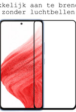 BASEY. Screenprotector Geschikt voor Samsung A53 Screenprotector Beschermglas Full Cover - Screenprotector Geschikt voor Samsung Galaxy A53 Screen Protector Full Cover - 3 Stuks