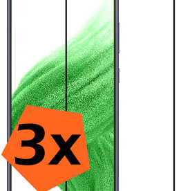 Nomfy Nomfy Samsung Galaxy A53 Screenprotector Glas Full Cover - 3 PACK