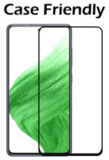 Samsung Galaxy A53 Screenprotector Bescherm Glas Full Cover - Samsung A53 Screen Protector 3D Tempered Glass - 3x