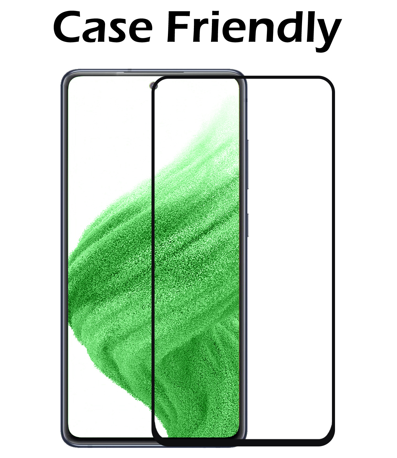 Nomfy Screenprotector Geschikt voor Samsung A53 Screenprotector Bescherm Glas - Screenprotector Geschikt voor Samsung Galaxy A53 Screen Protector Tempered Glass Full Screen Full Cover - 3 PACK