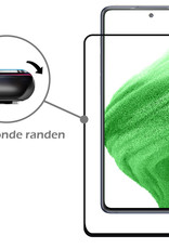 Nomfy Screenprotector Geschikt voor Samsung A53 Screenprotector Bescherm Glas - Screenprotector Geschikt voor Samsung Galaxy A53 Screen Protector Tempered Glass Full Screen Full Cover - 3 PACK