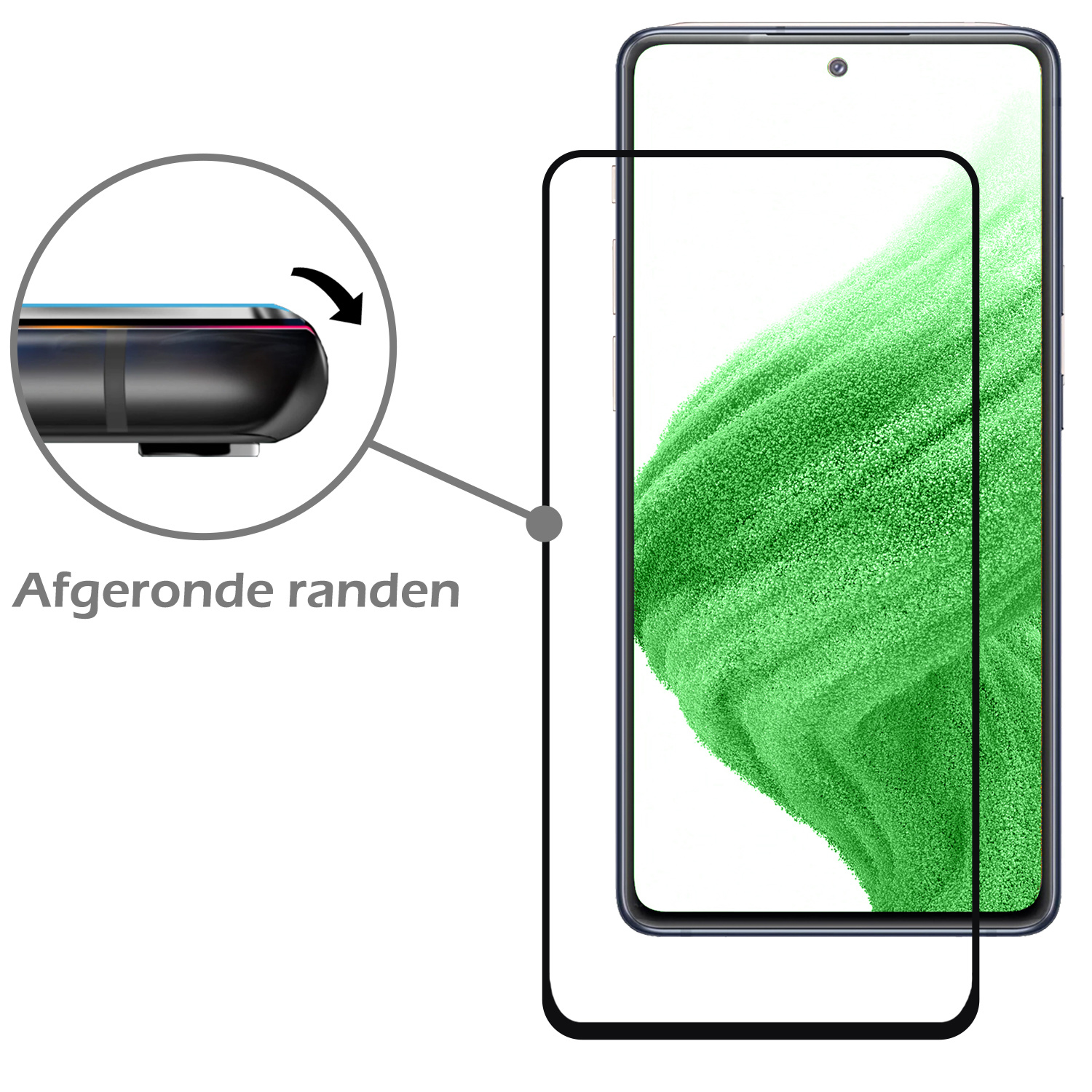 Nomfy Screenprotector Geschikt voor Samsung A53 Screenprotector Bescherm Glas - Screenprotector Geschikt voor Samsung Galaxy A53 Screen Protector Tempered Glass Full Screen Full Cover - 3 PACK