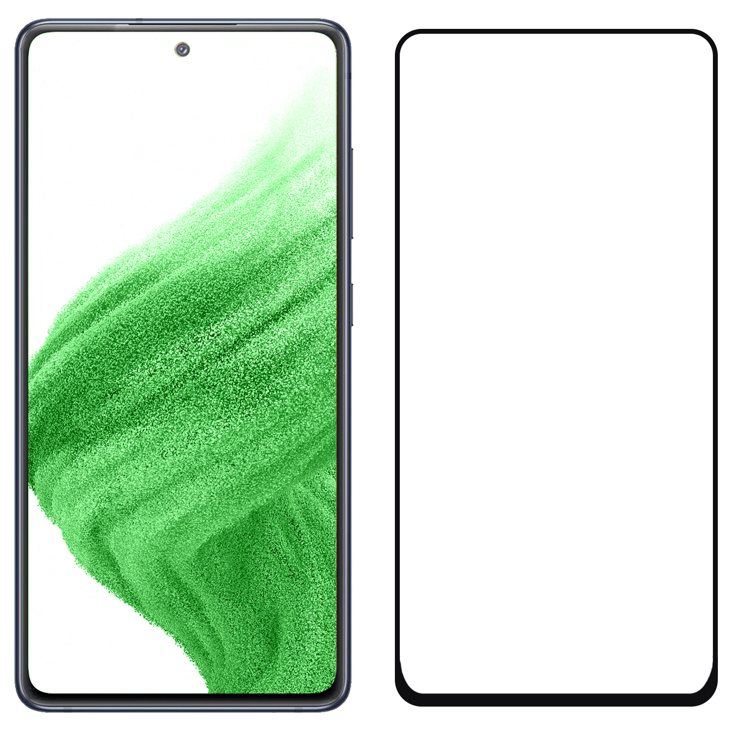 Nomfy Screenprotector Geschikt voor Samsung A53 Screenprotector Bescherm Glas - Screenprotector Geschikt voor Samsung Galaxy A53 Screen Protector Tempered Glass Full Screen Full Cover - 3 PACK