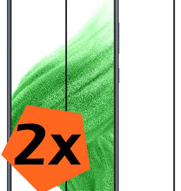 Nomfy Samsung Galaxy A53 Screenprotector Glas Full Cover - 2 PACK