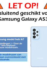 Nomfy Screenprotector Geschikt voor Samsung A53 Screenprotector Bescherm Glas - Screenprotector Geschikt voor Samsung Galaxy A53 Screen Protector Tempered Glass Full Screen Full Cover