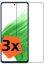 Nomfy Screenprotector Geschikt voor Samsung A53 Screenprotector Bescherm Glas Tempered Glass - Screenprotector Geschikt voor Samsung Galaxy A53 Screen Protector - 3 PACK