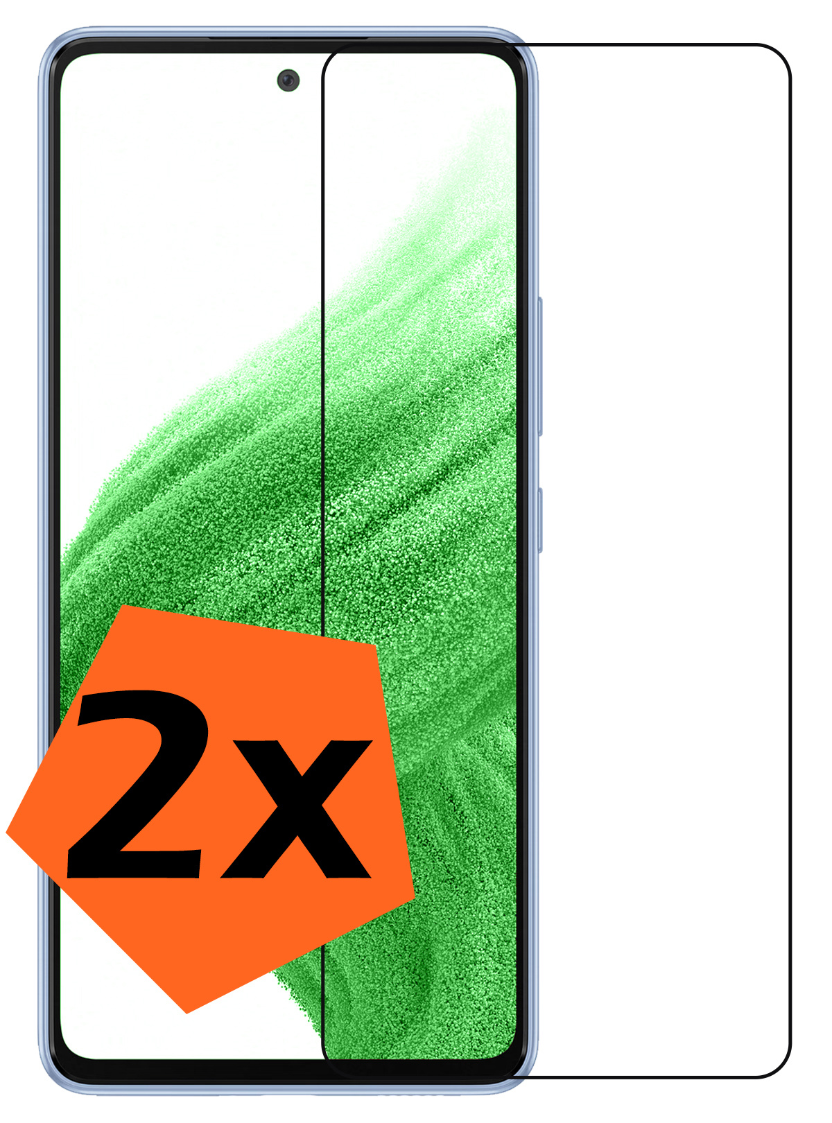 Nomfy Screenprotector Geschikt voor Samsung A53 Screenprotector Bescherm Glas Tempered Glass - Screenprotector Geschikt voor Samsung Galaxy A53 Screen Protector - 2 PACK