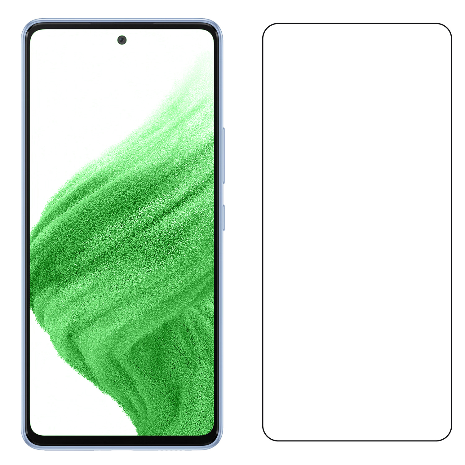 Nomfy Screenprotector Geschikt voor Samsung A53 Screenprotector Bescherm Glas Tempered Glass - Screenprotector Geschikt voor Samsung Galaxy A53 Screen Protector - 2 PACK